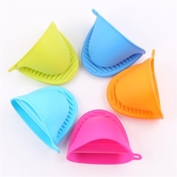 2st Hem Kök Silikon Anti Hot Anti Slip Handskar Bakugn Mikrovågsugn Värmeisolerade fingerhandskar