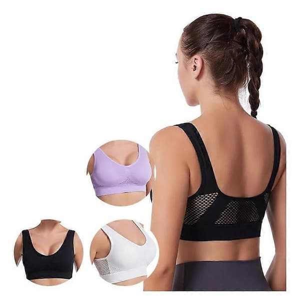3-pack sömlösa sport-BH:ar i plusstorlek[LD]