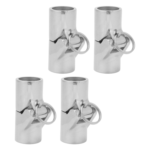 4 STK 25 mm Bådrørskobling 316 Rustfrit Stål Foldbar Svingbar Kobling Rørkoblinger til Marin Yacht