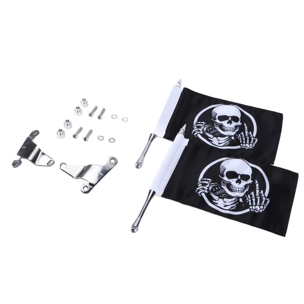Skull Flag Trunk Lock Mount Kit til Gold Wing Tour DCT 2018-2020