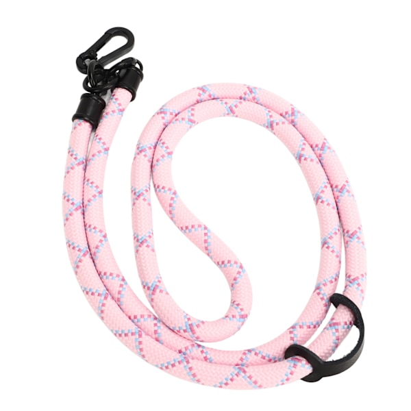 10MM mobiltelefonsnodd metallpolyester justerbar axelrem runt halsrem för de flesta smartphones Rosa