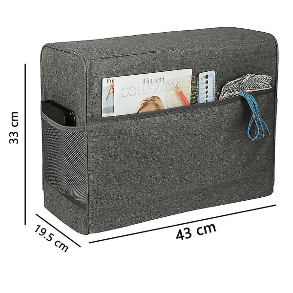 Ompelukoneen case useimmille tavallisille ompelukoneille, universal matkalaukku, jossa on 2 irrotettavaa läpinäkyvää vetoketjutaskua ompelutarvikkeita varten Gray