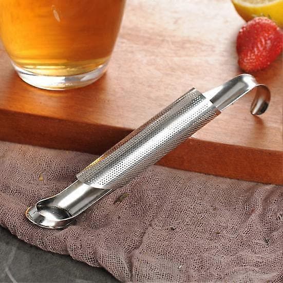 1/2 stk. te-diffusor i rustfrit stål med finmasket si og ophængskrog[LD] silver 1pc