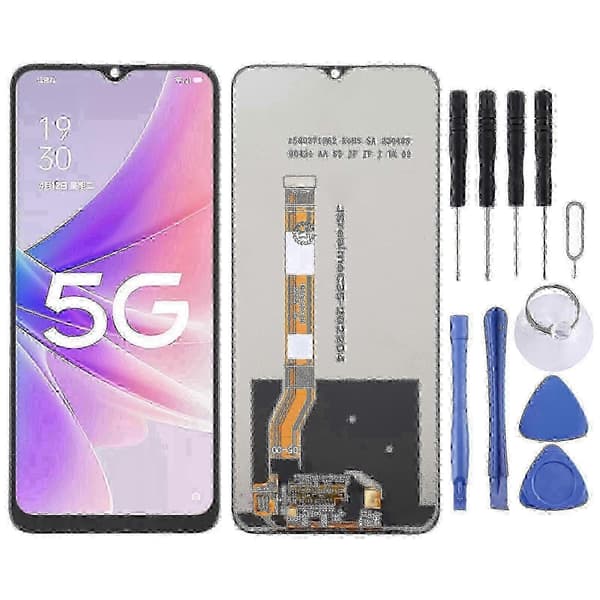 Kompatibel med OPPO A18 2025 LCD-skjerm med digitaliserer, komplett montering