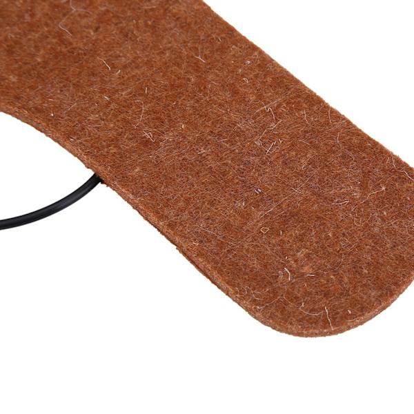 1 par USB-opvarmede indlægssåler til fødder Varme Holdende puder Brune (herrer)