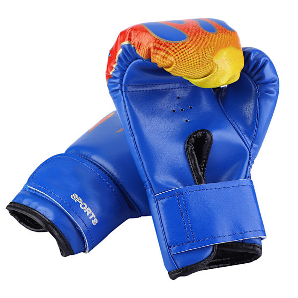 Børneboksning Slåss Muay Thai Sparring Punching Kickboxing Grappling Sandsæk Handsker Blå