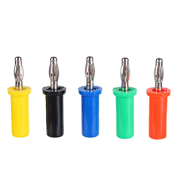5st set U30 4mm Bananplugg Röd Svart GulGrön Blå för Eltestning