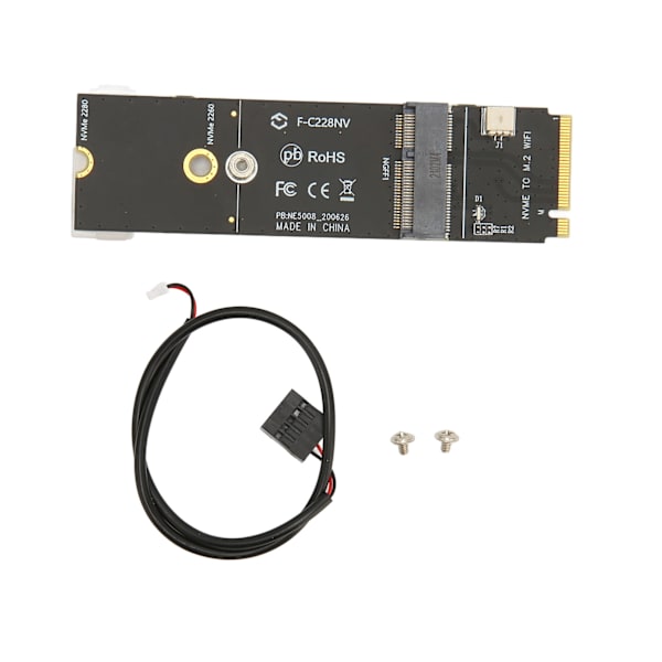 M.2 A+E -liitäntä M.2 M -liitäntäkortti Kestävä Vaka M.2 A+E -liitäntä M.2 M -liitäntä SSD Riser-kort verkkokortille M.2 SSD