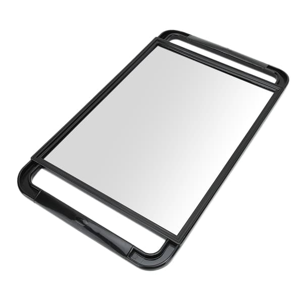 Double Handle Mirror Large Rectangle Makeup Hairdressing Handheld Back Mirror Salon Barber Supplies