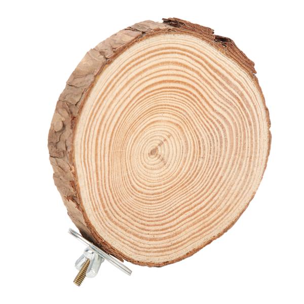 Fåglar Rund Abborre Plattform Naturligt träställ för bur Fåglar Papegojor Biter Stående8-10