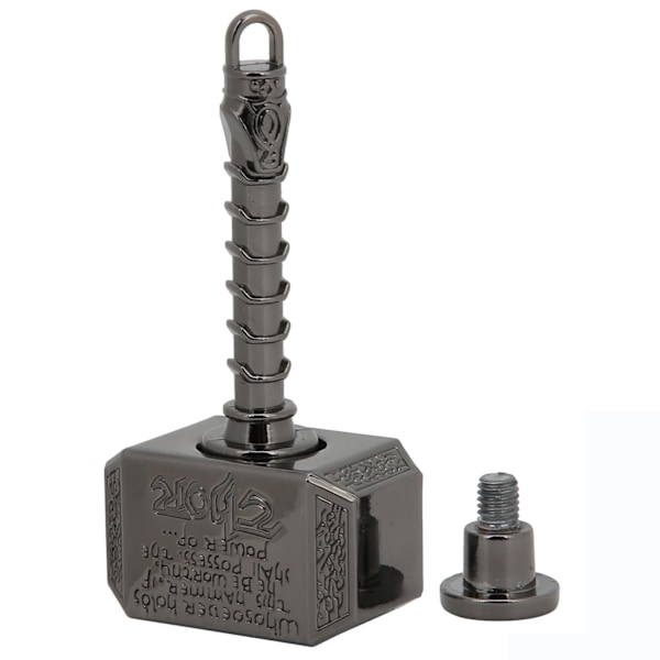 Alloy Hammer Shape Stress Relief Fingertop Toy Dekompressionsleksak för vuxna barn Svart