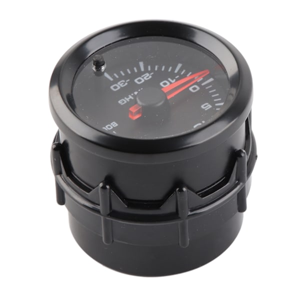 2-i-1 12V Turbo Boost-mätare ‑30‑30PSI Mätintervall Tryckmätare Vit Ljus Universal