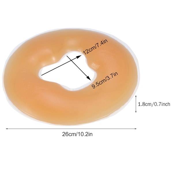 Skönhetsvård Silikon Spa Kudde Ansiktsvila Koppla av Kroppsmassage Overlay Kudde Beige