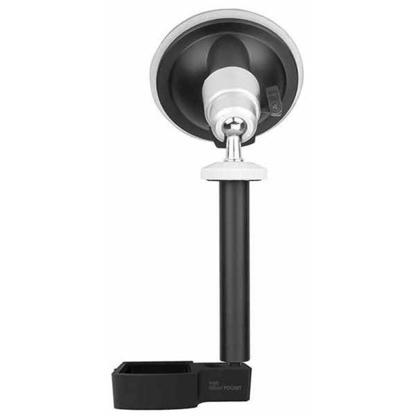 Autokameran pidike imukuppipidike tuulilasikiinnike alumiiniseos Korvaus DJI Osmo Pocket / Pocket 2 -toimintakameralle, malli: musta