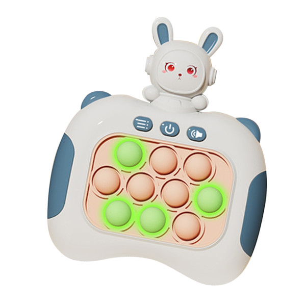 Quick Push Bubbles Spelleksak Pedagogisk dekompression Light Up Pop Pusselleksak för vuxna Barn Äldre Mörk himmelsblå