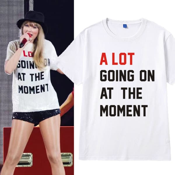 Taylor Swift Koncert 22MV Samme T-shirt, Meget sker lige nu S