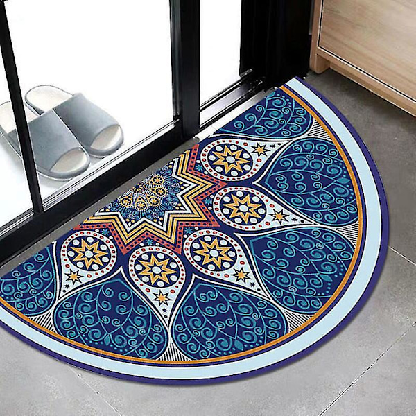 Halvrund halkfri välkomstmatta för uteplats entré 40*80cm