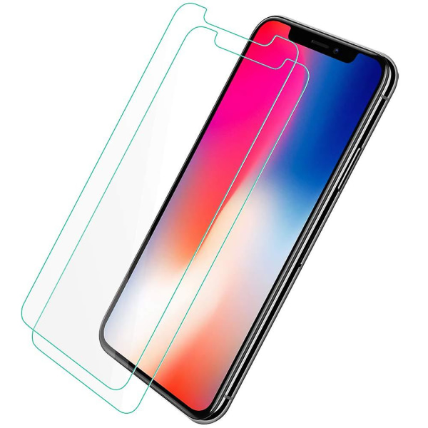 Skjermbeskytter for Iphone X/ Xs/ 11 Pro 5,8-tommers, veskevennlig, herdet glassfilm, 2-pakning