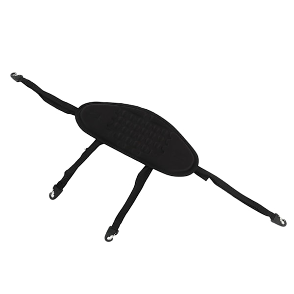 Kayak Backrest Professional Padded Comfortable Waterproof Canoe Backrest with Adjustable Strap Black