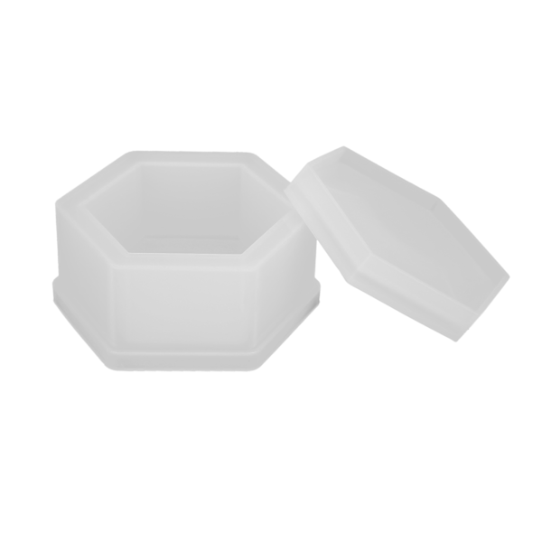1 stk Smykkeskrin Silikonform Hexagon Form DIY Håndværk Smykker Øreringe Nøgler Opbevaringsboks