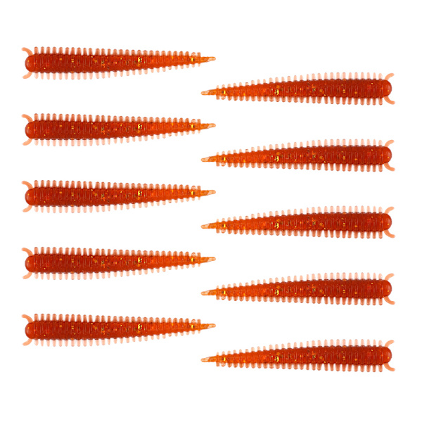 10 stk Elastiske Mask Fiskebete Myk Daggmark Maggot Lokker Tackle med Fiskete Lukt