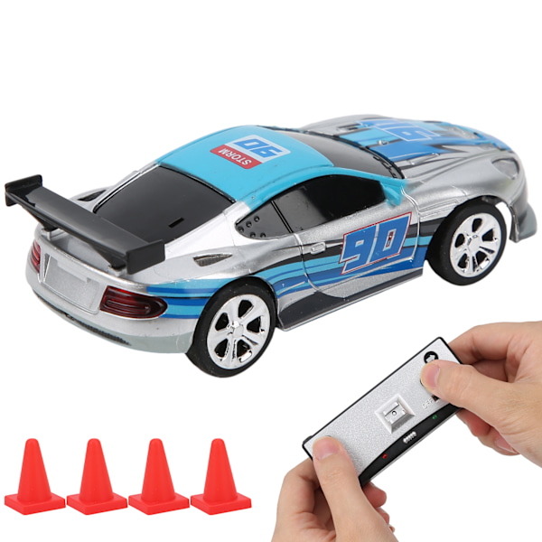 Mini RC-bil med burklåda Power Induktion Fyrvägsfjärrkontroll APP Dual Mode Barnleksaksmodell (Silver)