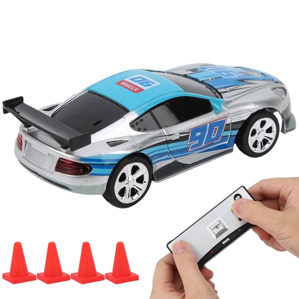 Mini RC Car with Can Box Power Induction Four-Way Remote Control APP Dual Mode Children's Toy Model (Silver)