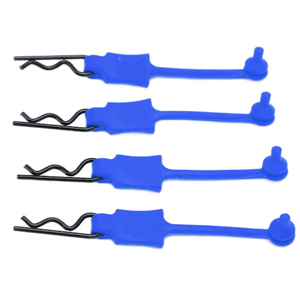 4 kpl 1/10 RC-auton klipsit Tapit Universaali Auton Kori Pult Lukko Clip Vaihto Malli Auton Kori Tarvikkeet Tummansininen