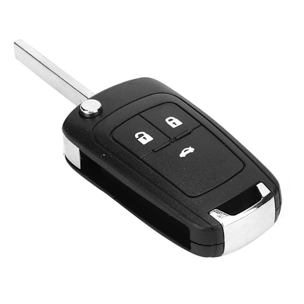 Bilnøgleetui med 3 knapper Fjernbetjeningsskifte til skaludskiftning Passer til Opel White Button Type
