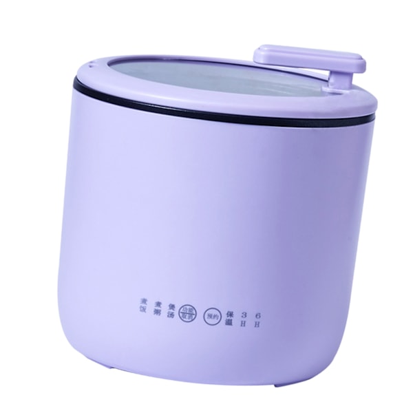 Mini riskokare Multifunktionell hem Elektrisk rismaskin Lågeffekt sovsal Non Stick Congee Cooking Pot CN 220V Lila