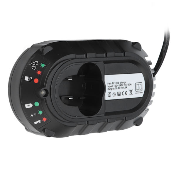 Litiumbatterilader Smart batteriholder for BL1013 BL1014 10,8V/12V AC 100‑240VJP kontakt