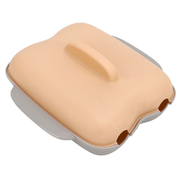 Microwave Corn Cooker Food Grade PP No BPA Microwave Portable 2 Corn Cobs Steaming Cookware with Handle Beige