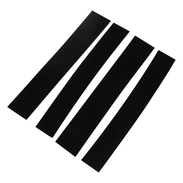 4 stk 4D-stil søyleposttrim, blank svart speiloverflate, søylelistklistremerke, erstatning for Escalade 2007‑2014