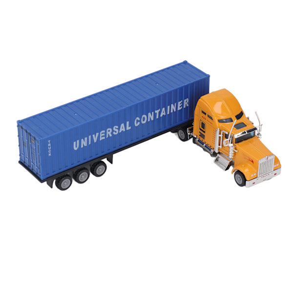 1:65 Containerbil Lekebil Legering Shell Vivid Container Traktor Trailer Modell Lekebil for barn Gutter Jenter Barn
