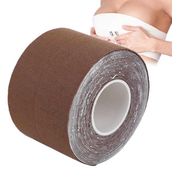 5 m rintapehmusteteippi Elastinen vedenkestävä itseliimautuva rintapehmusteteippi Ruskea 5 m x 6 cm