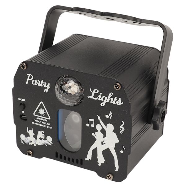 DJ Disco Scene Party Lights Strobe Scene Light RGB Lydaktivert Laserlys med fjernkontroll for fester Bar Bursdag Ferie USB Oppladbar