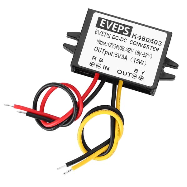 DC-DC 12V/24V/36V/48V til 5V 3A Buck Converter Step Down Strømforsyningsmodul