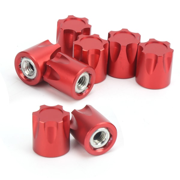 8st RC hjulfälg Center Cap Adapter M4 Mutter för Traxxas/Hsp/Axial Scx10 D90 1/10 RC CarRed