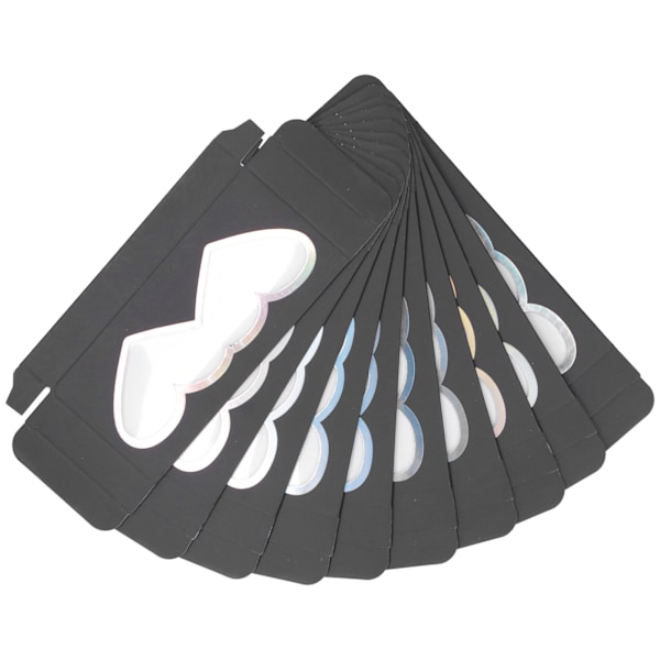 10 stk løsvippeemballasjeboks Tomme vippeetuiholder Papirlagringboks ContainerD26