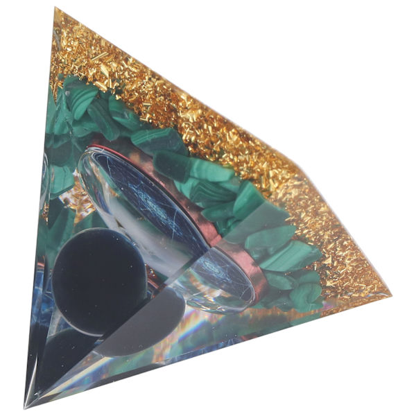 Orgone Pyramid Utsökt Healing Energiserade ädelstenar Pyramider för hemmakontor sovrum