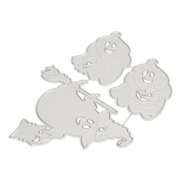 DIY Scrapbooking Stanseform Kolstål Prægningsstencil Halloween Håndværk Mall til Papirkort Kunstfremstilling