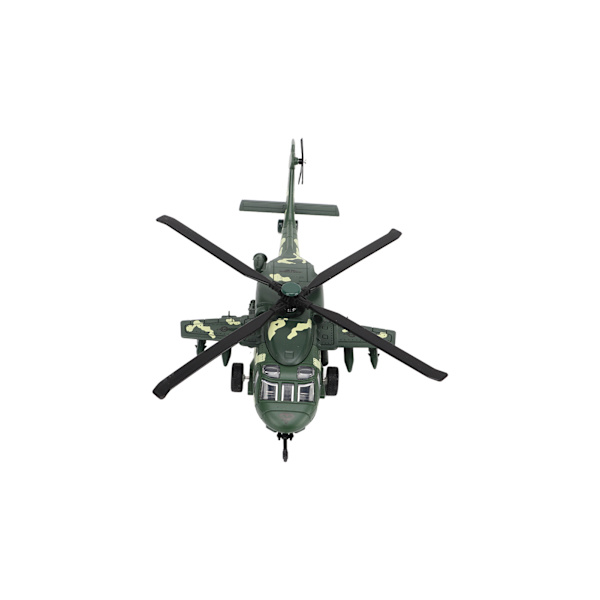 Valettu Metalli Helikopter Malli Ääni Valo Vetotakaisin Alloy Fighter Lentokone Malli 140mAh OD Vihreä