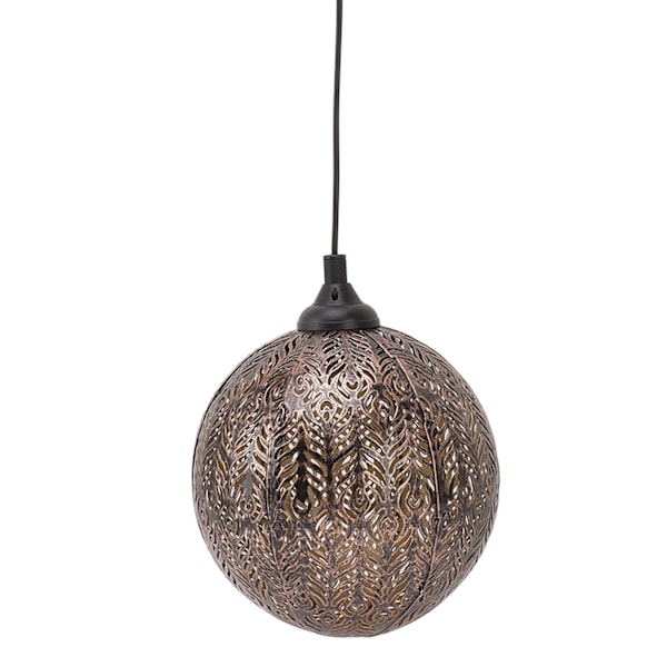 5.9in Solar Lantern Garden LED Solar Hängande Lights Round Wheat Lights for Pathway Yard