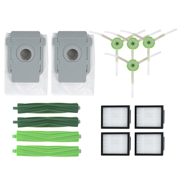 Pääharja, sivuharja-suodatin, pölynimuripussisetti Sopii Roomba I7 E5 E6