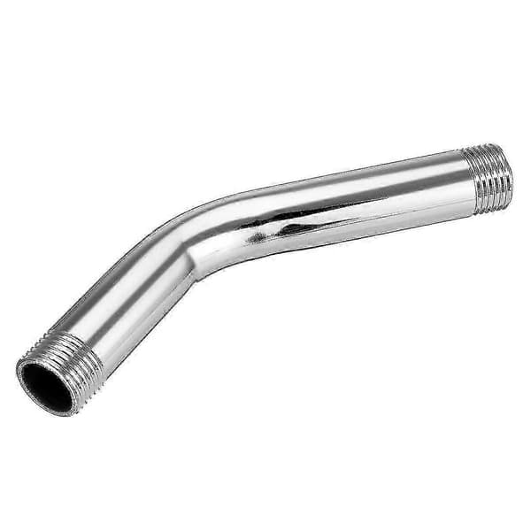 Kompatibel med forlengelsesrør Kompatibel med dusjhode 15 cm G1/2 tommer vinklet dusjarm i rustfritt stål[LD] Silver