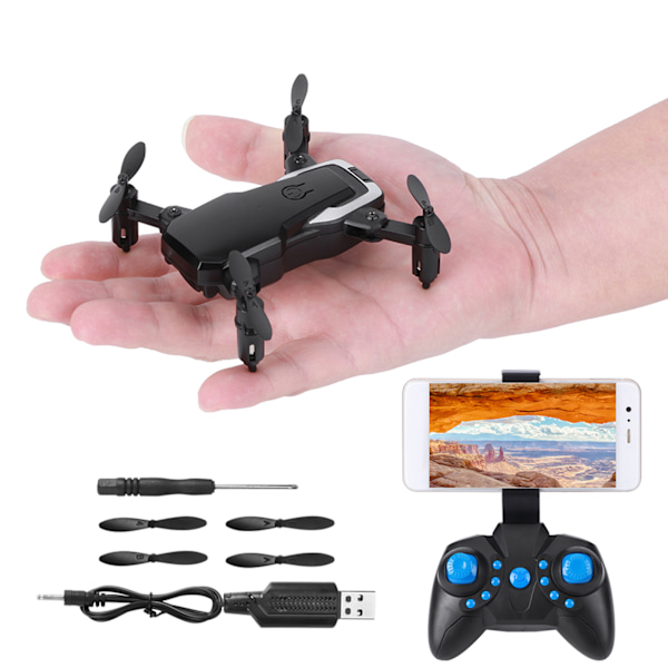 S15 Mini Foldbar Drone Lufttrykssæt Højde Børn RC Drone Quadcopter Legetøj 30W WIFI