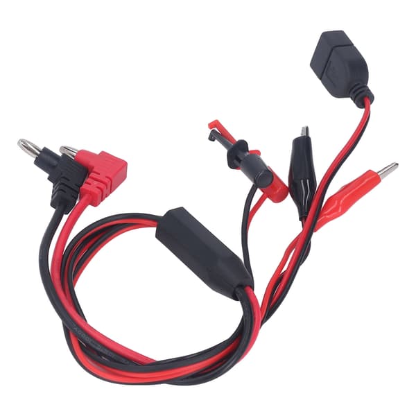 2pcs Banana Plug to Alligator Clip Test Lead Cable DC Regulated Power Supply Interface Line