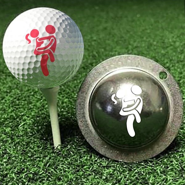 Golfmarkørboks Multifunksjonell Humor Signal DIY Golflinjeskriver for golfutstyr