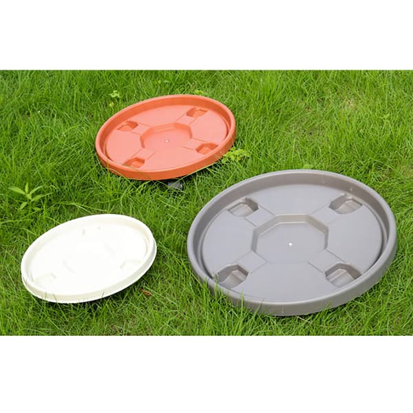 Thickened Moving Tray Plastic Pot with Roller Round Chassis Pot Water Moving Pot Holder Universal Wheel