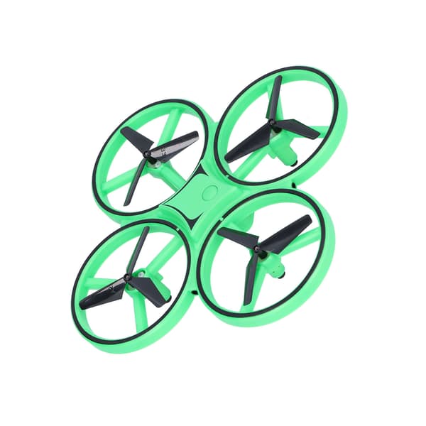 RC Mini Drone Gravity Sensor LED Light Quadcopter Barnleksak med Dubbel Fjärrkontroll WatchGreen